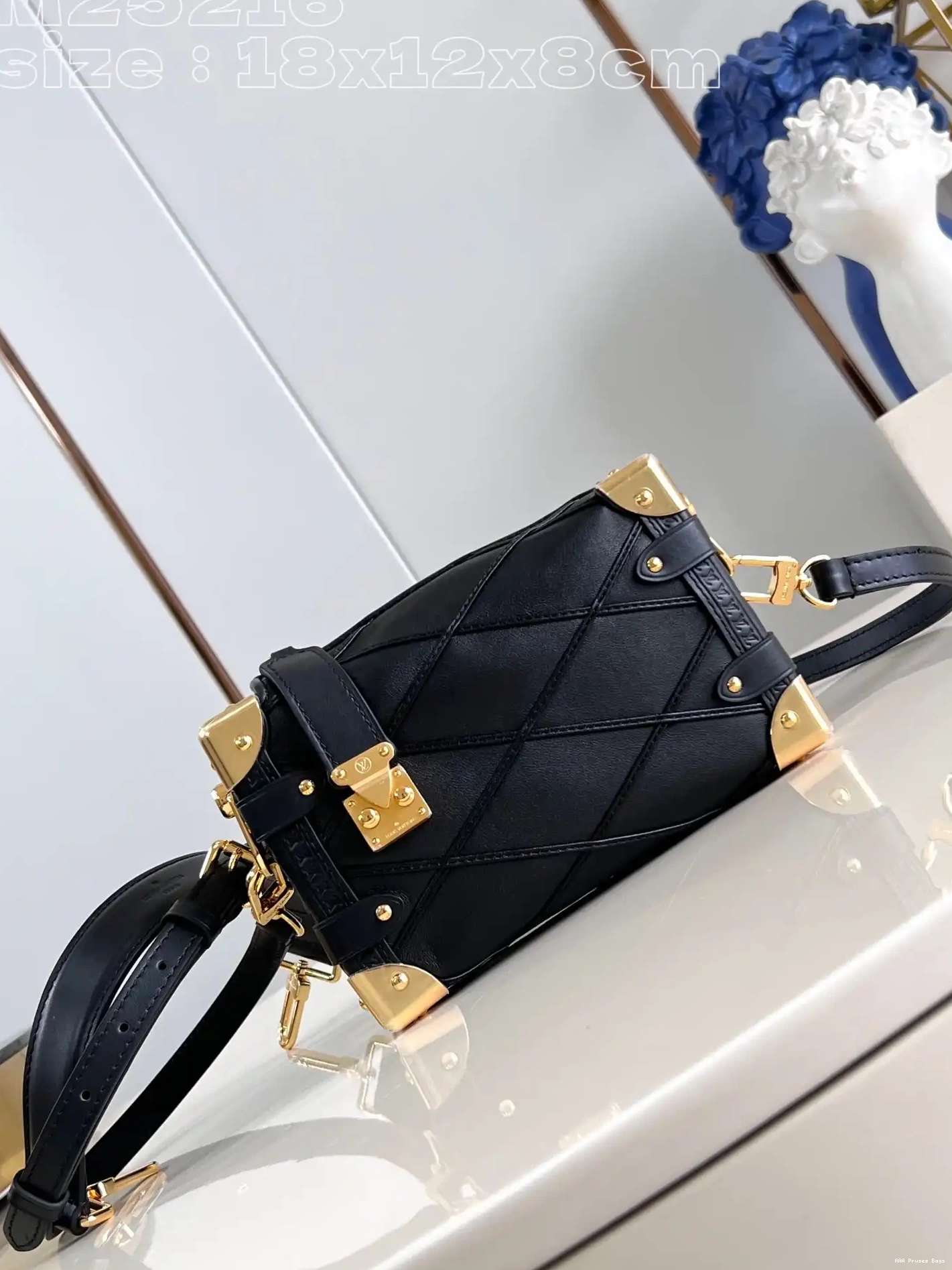 AAA Pruses Bags LOUIS Side VUITTON PM-18*12.5*8CM Trunk 0524